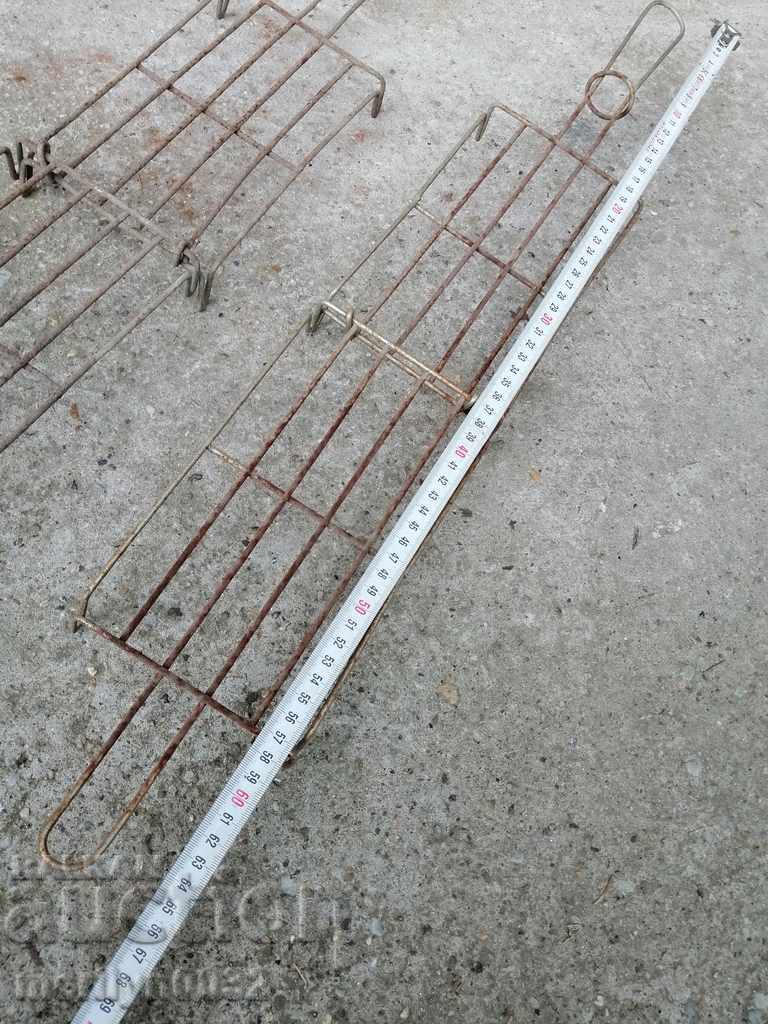 Old grill 2 pieces of steak, wrought iron - 6 Old grill 2 pieces of steak, wrought iron - 6