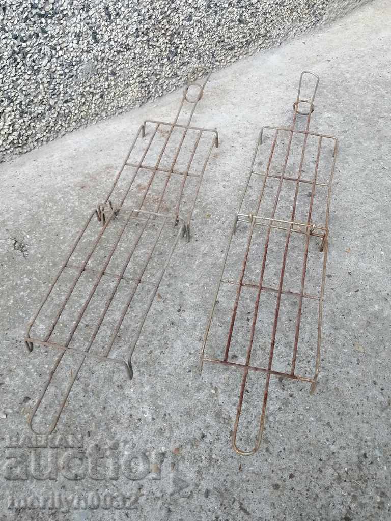 Old grill 2 pieces of steak, wrought iron - 7 Old grill 2 pieces of steak, wrought iron - 7