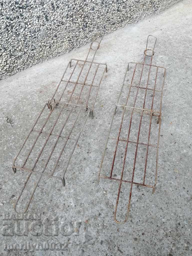 Old grill 2 pieces steak, cast iron - 7 Old grill 2 pieces steak, cast iron - 7