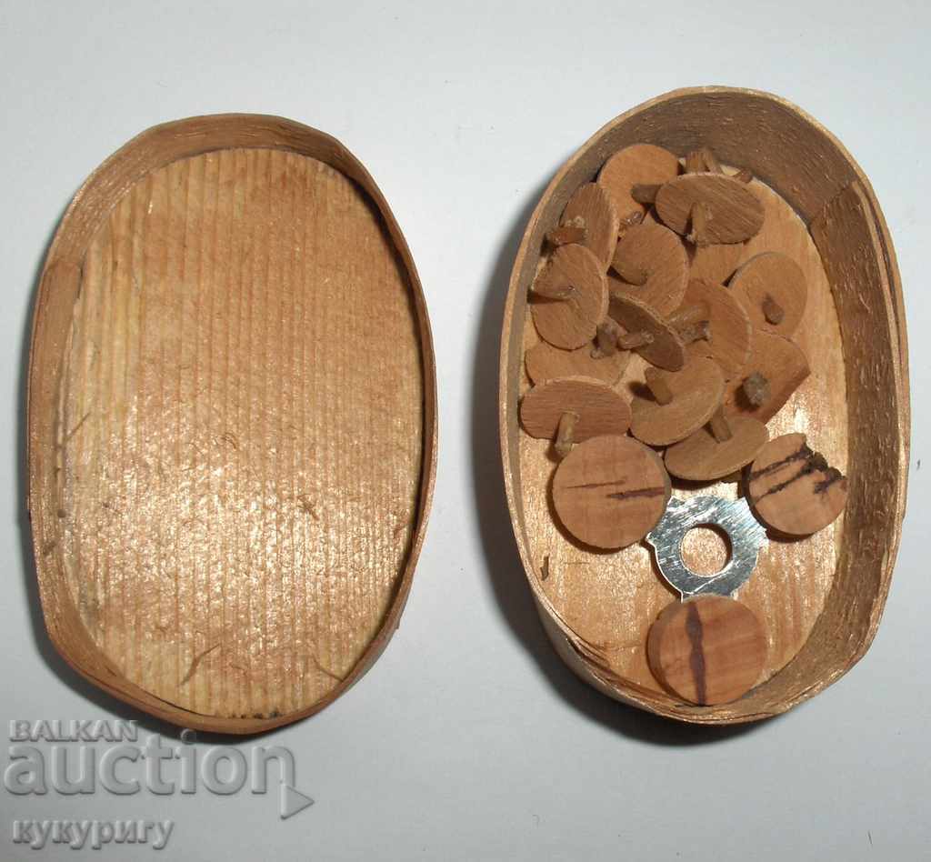 Very old wooden box wick for wicker germany 19th c. with price 20.00 BGN | € 10.23