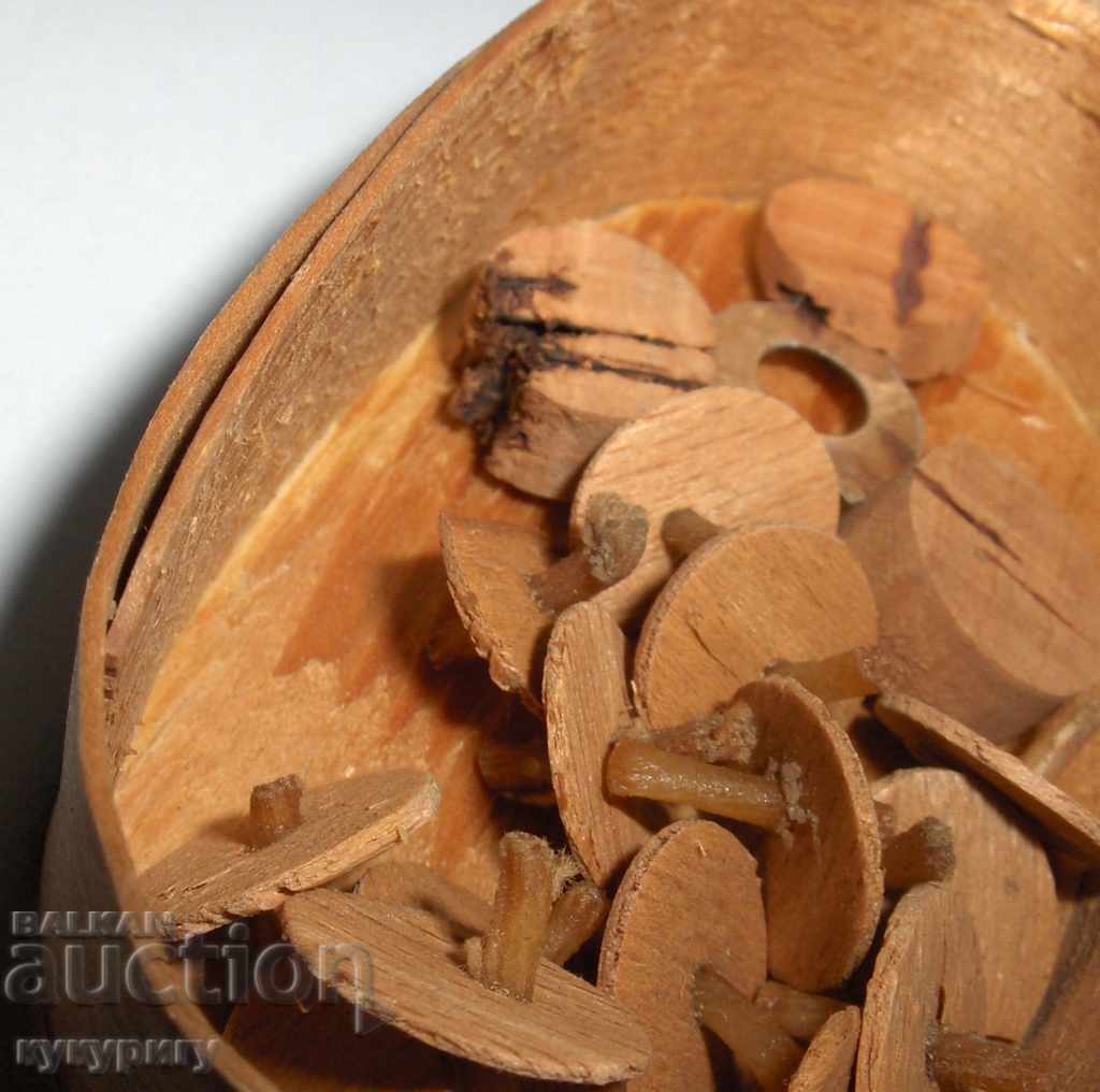 Very old wooden box wick for wicker germany 19th c. - 6