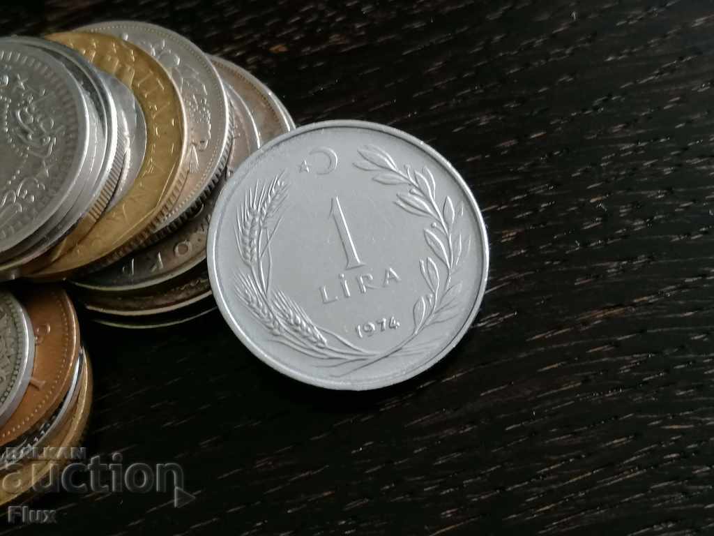 Coin - Turkey - 1 pound | 1974