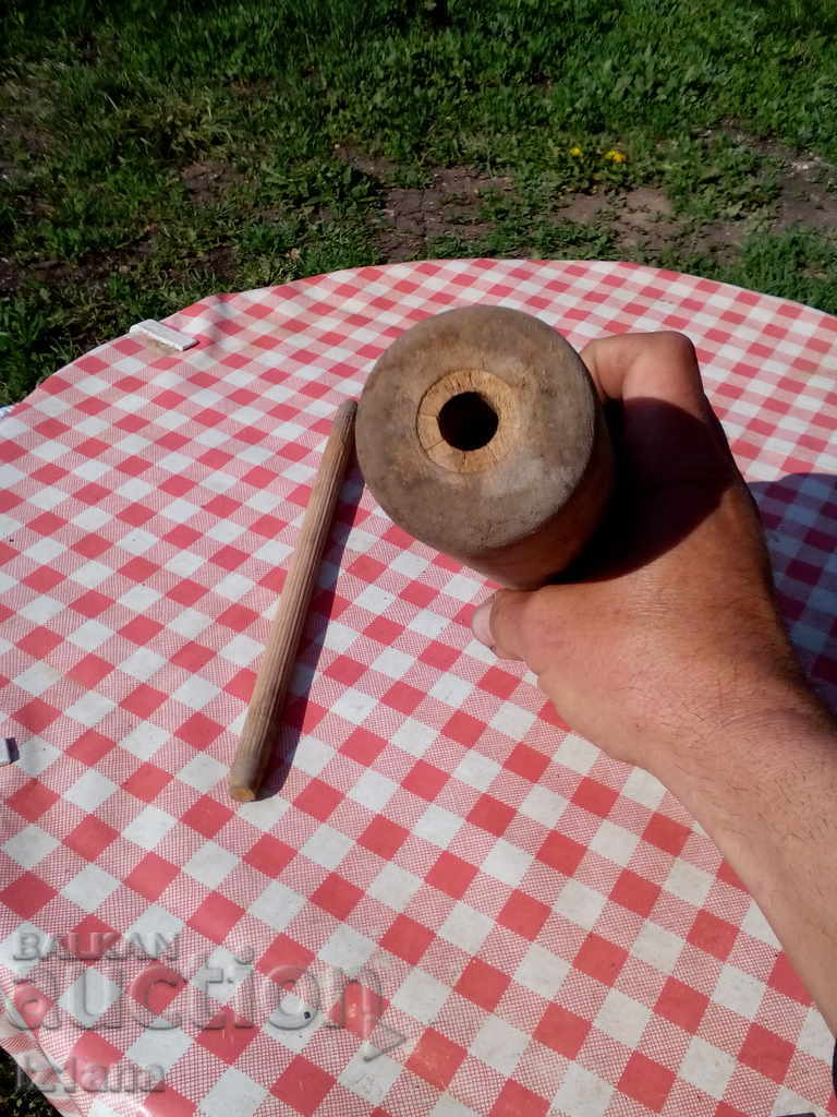 An old wooden roller - 6 An old wooden roller - 6