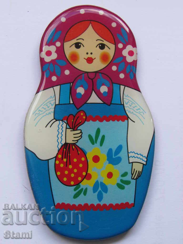 Authentic magnet-matryoshka from Russia-series-2 with price 9.90 BGN | € 5.06 Authentic magnet-matryoshka from Russia-series-2 with price 9.90 BGN | € 5.06