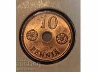 Финландия 10 пенния 1941г UNC