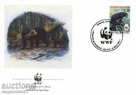 Auction  WWF kit first. envelopes Bolivia 1991