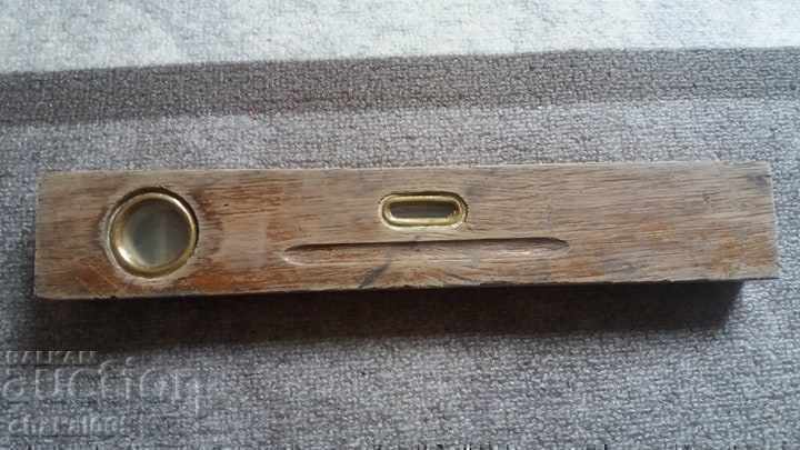 Old wooden spirit level Old wooden spirit level