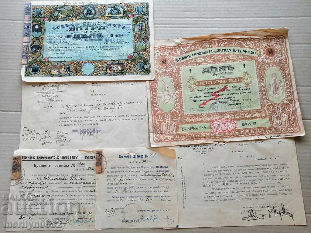 Delivery of Bonds Water Syndicate "Yantra" Turnovo share receipt Delivery of Bonds Water Syndicate "Yantra" Turnovo share receipt