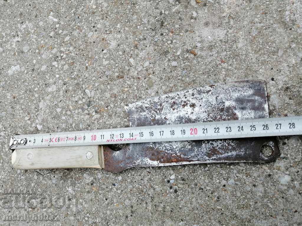 Old forged saber, ax, pole, knife, machete - 5 Old forged saber, ax, pole, knife, machete - 5