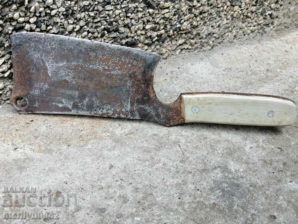 Old forged saber, ax, pole, knife, machete - 7 Old forged saber, ax, pole, knife, machete - 7