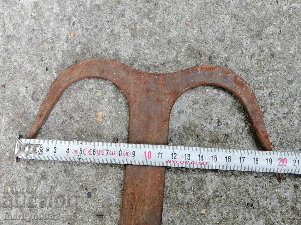 cârlig antic forjate pentru jupuirea cârlig dublu - 6
