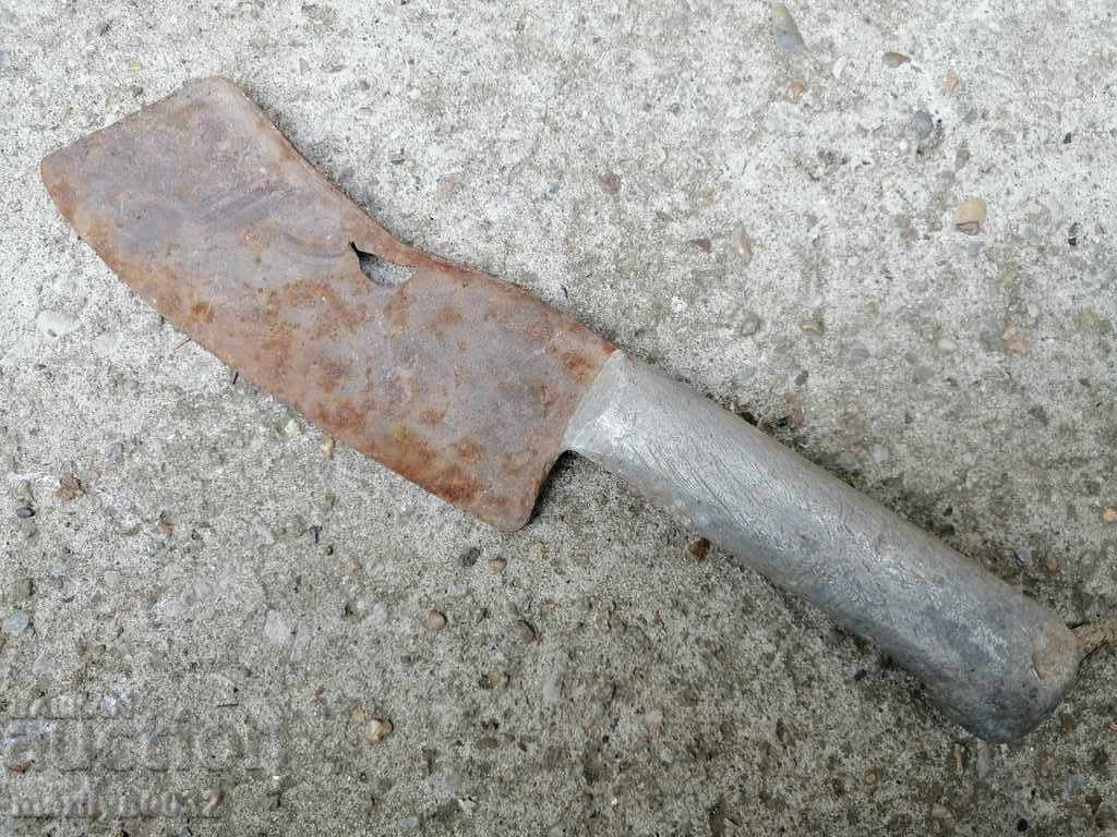 Old forged saber, ax, pole, knife, machete - 5 Old forged saber, ax, pole, knife, machete - 5