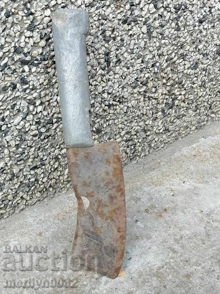 Old forged saber, ax, pole, knife, machete - 6 Old forged saber, ax, pole, knife, machete - 6