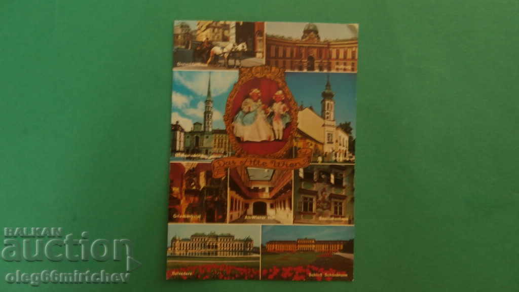 Austria - postcard - views from old Vienna
