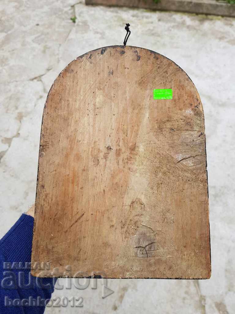 Livrarea Icoana bulgară Fecioara Maria și Iisus Hristos 19c cu document