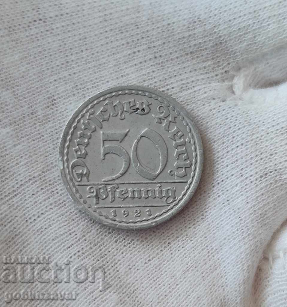 Германия 50 пфенига 1921г