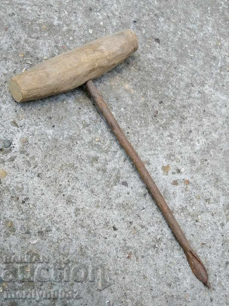 Old woodcutter, chopper, drill, tool - 6