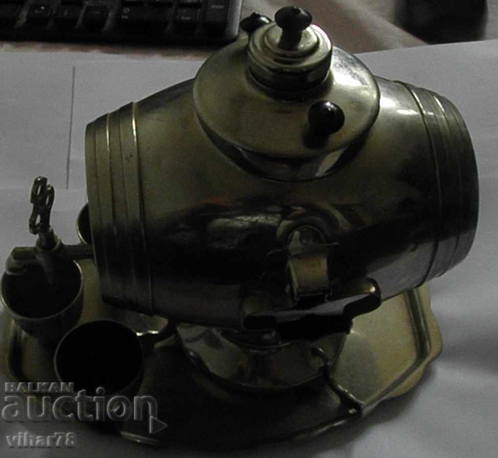 VERY ROW SAMOVAR JIGULA COMPLETE WITH TRAY AND 3 GLASSES with price 199.99 BGN | € 102.25 VERY ROW SAMOVAR JIGULA COMPLETE WITH TRAY AND 3 GLASSES with price 199.99 BGN | € 102.25