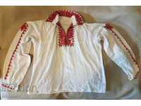 Kenar Silk Shirt with Bulgarian Embroidery Embroidery