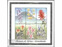 Чисти марки в малък лист  Флора Цветя 1999 от Танзания