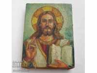 Old small painted icon icon of Jesus Christ