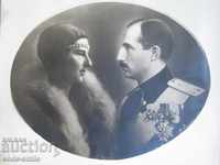 Fotografie veche mare a țarului Boris al III-lea și țarinei Joanna