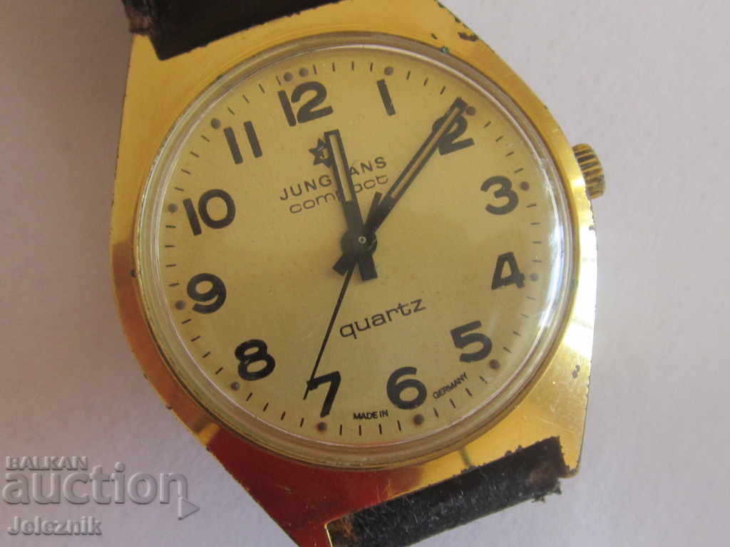 rare german mens watch junghans compact quartz с цена € 43.46 | 85.00 лв.