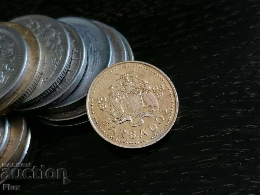 Coin - Barbados - 5 cents 1998 with price 4.75 BGN | € 2.43