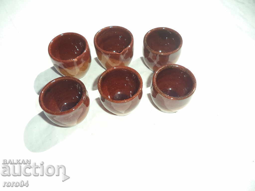 CERAMIC GLASSES FOR BRANDY FROM SOC. PERIOD with price € 5.99 | 11.72 BGN