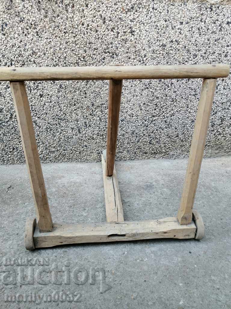 Delivery of An old 140-year-old children's wooden walker Delivery of An old 140-year-old children's wooden walker