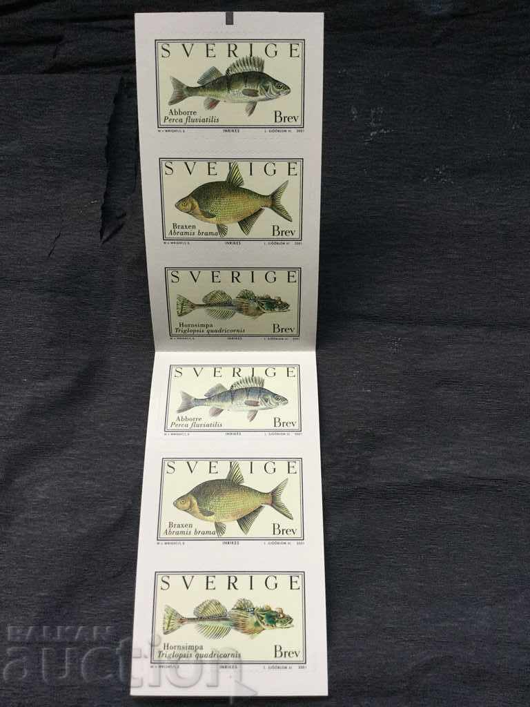 Σουηδία 2001 νέες μάρκες ψαριών