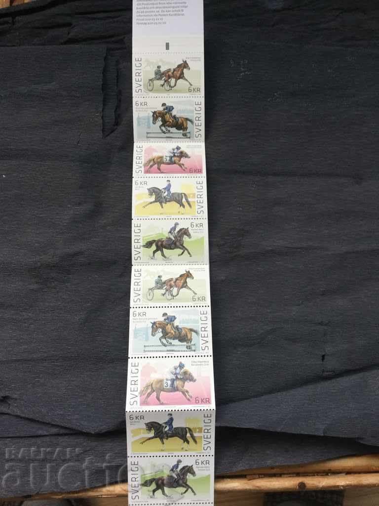 Sweden new brands of horses 10 x 6 kroner face value with price 9.00 BGN | € 4.60 Sweden new brands of horses 10 x 6 kroner face value with price 9.00 BGN | € 4.60