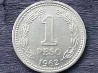 Argentina 1 peso 1962