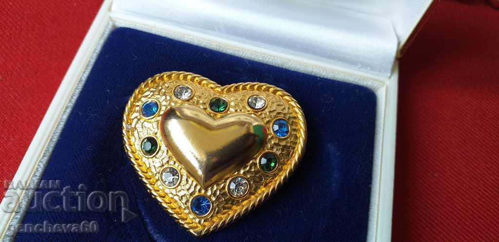Delivery of French Brooch HEART "Kristel Saint Martin" PARIS Delivery of French Brooch HEART "Kristel Saint Martin" PARIS