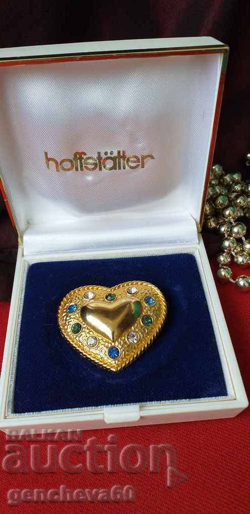 French Brooch HEART "Kristel Saint Martin" PARIS French Brooch HEART "Kristel Saint Martin" PARIS