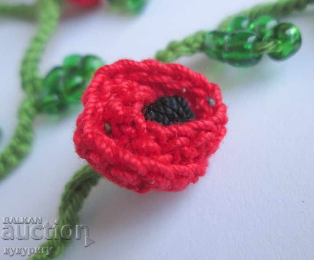 Auction  Rare old braided beaded and flowered women's jewelry