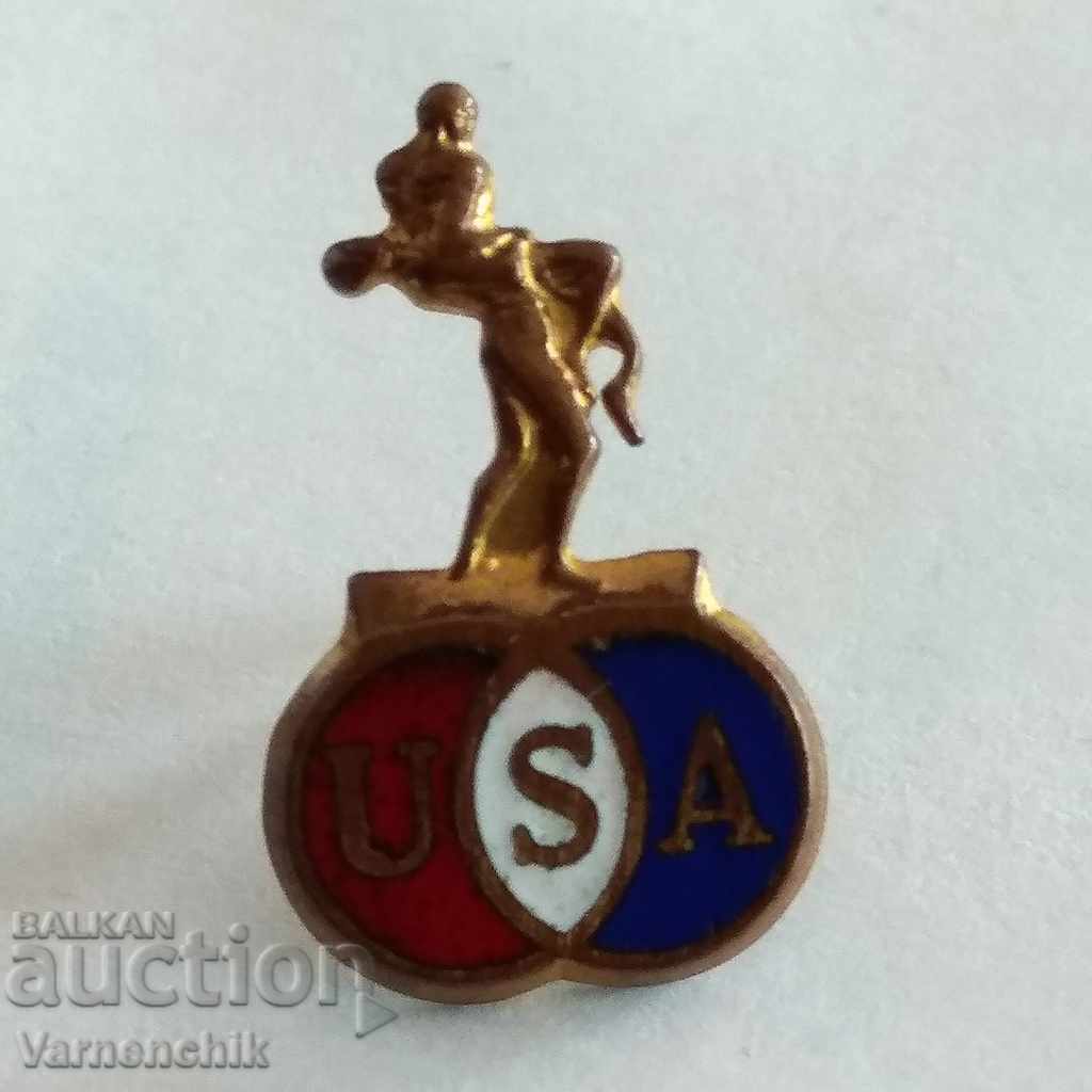 Badge of the American Olympic Wrestling Team OLYMPIC