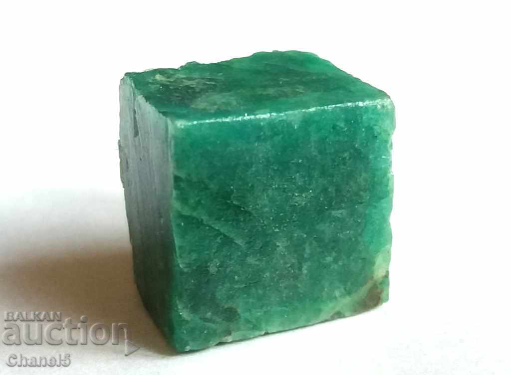 NATURAL EMERALD - CUBE - BRAZIL - 21.75 carats (107) with price 26.00 BGN | € 13.29 NATURAL EMERALD - CUBE - BRAZIL - 21.75 carats (107) with price 26.00 BGN | € 13.29
