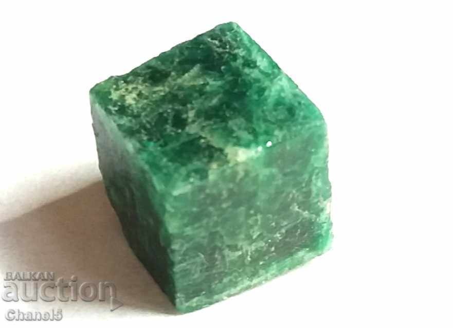 NATURAL EMERALD - CUBE - BRAZIL - 13.20 carats (110) with price 16.90 BGN | € 8.64 NATURAL EMERALD - CUBE - BRAZIL - 13.20 carats (110) with price 16.90 BGN | € 8.64