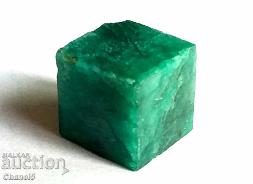 NATURAL EMERALD - CUBE - BRAZIL - 22.65 carats (112) with price 25.00 BGN | € 12.78
