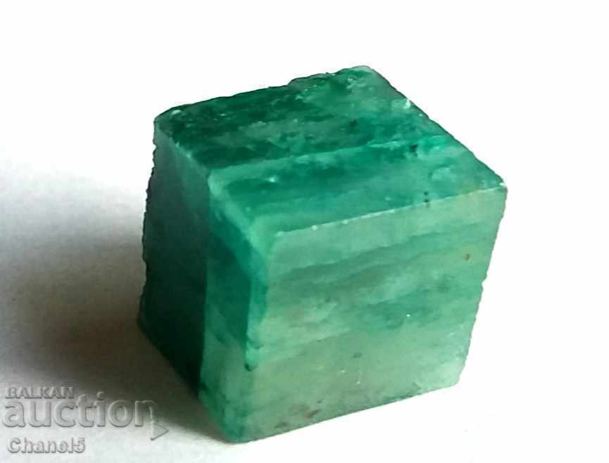 NATURAL EMERALD - CUBE - BRAZIL - 25.80 carats (115) with price 29.90 BGN | € 15.29 NATURAL EMERALD - CUBE - BRAZIL - 25.80 carats (115) with price 29.90 BGN | € 15.29