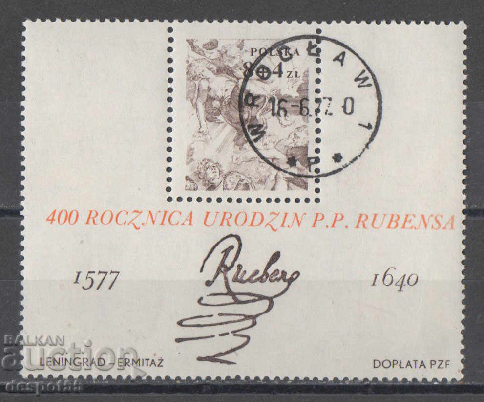 1977. Poland. 400 years since the birth of Rubens. Block.