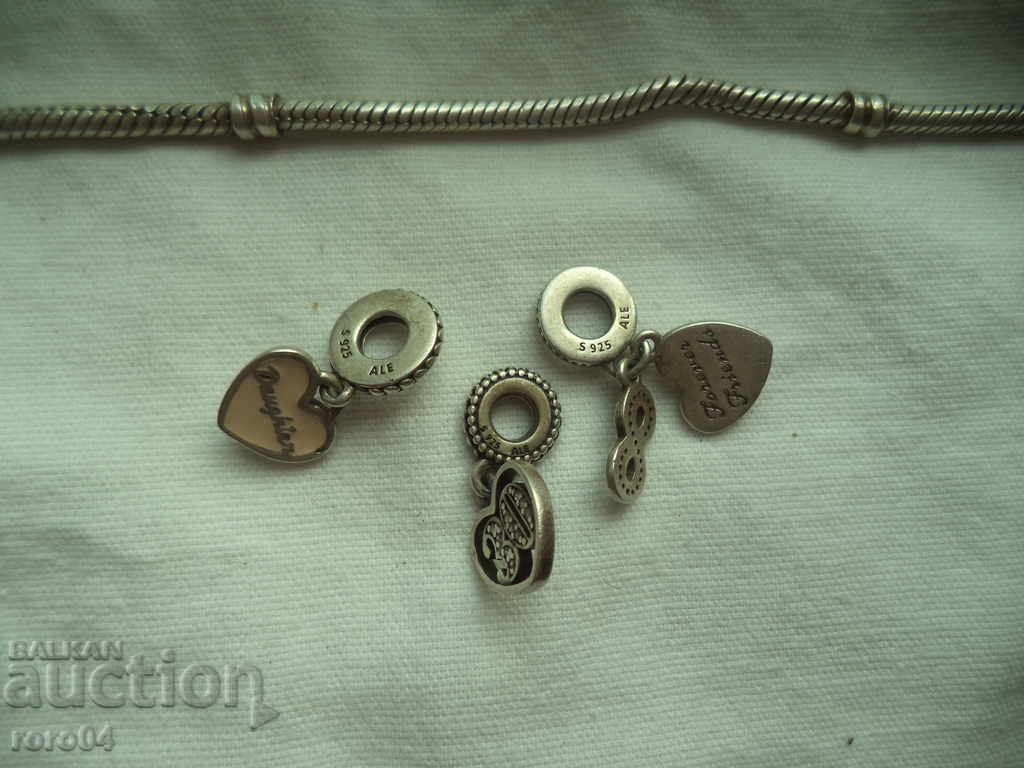 SILVER BRACELET - PANDORA - 5 SILVER BRACELET - PANDORA - 5