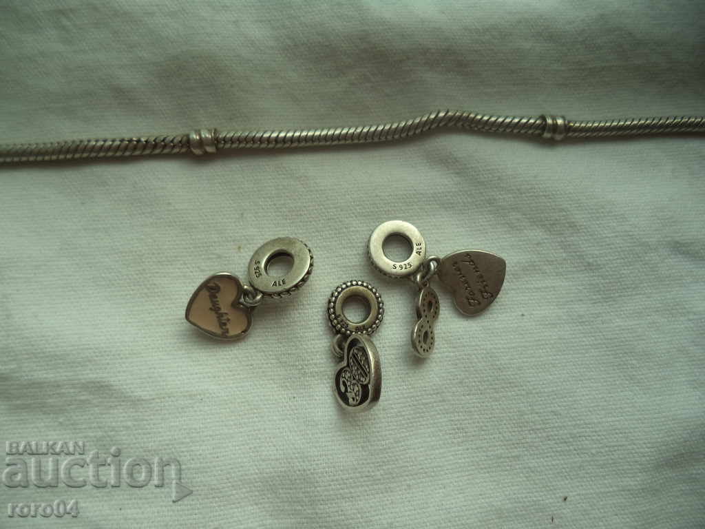 SILVER BRACELET - PANDORA - 6 SILVER BRACELET - PANDORA - 6