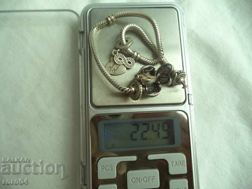 SILVER BRACELET - PANDORA - 7 SILVER BRACELET - PANDORA - 7