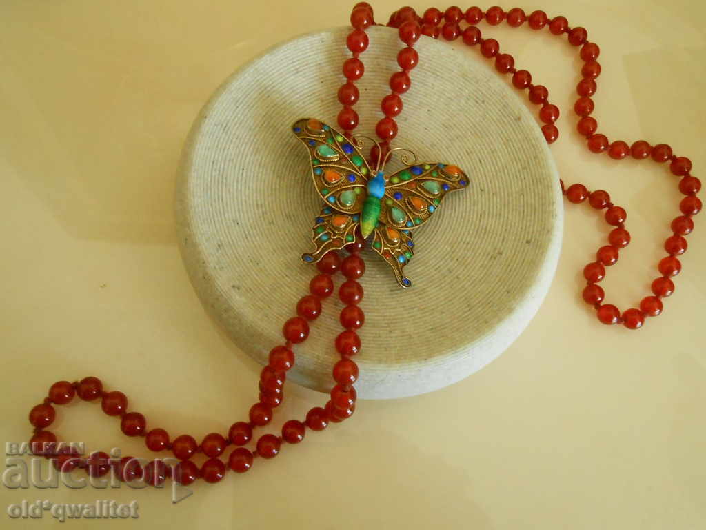 Large unique BROOCH, Silver 925 Enamel Carnelian and more. with price 1200.00 BGN | € 613.55 Large unique BROOCH, Silver 925 Enamel Carnelian and more. with price 1200.00 BGN | € 613.55