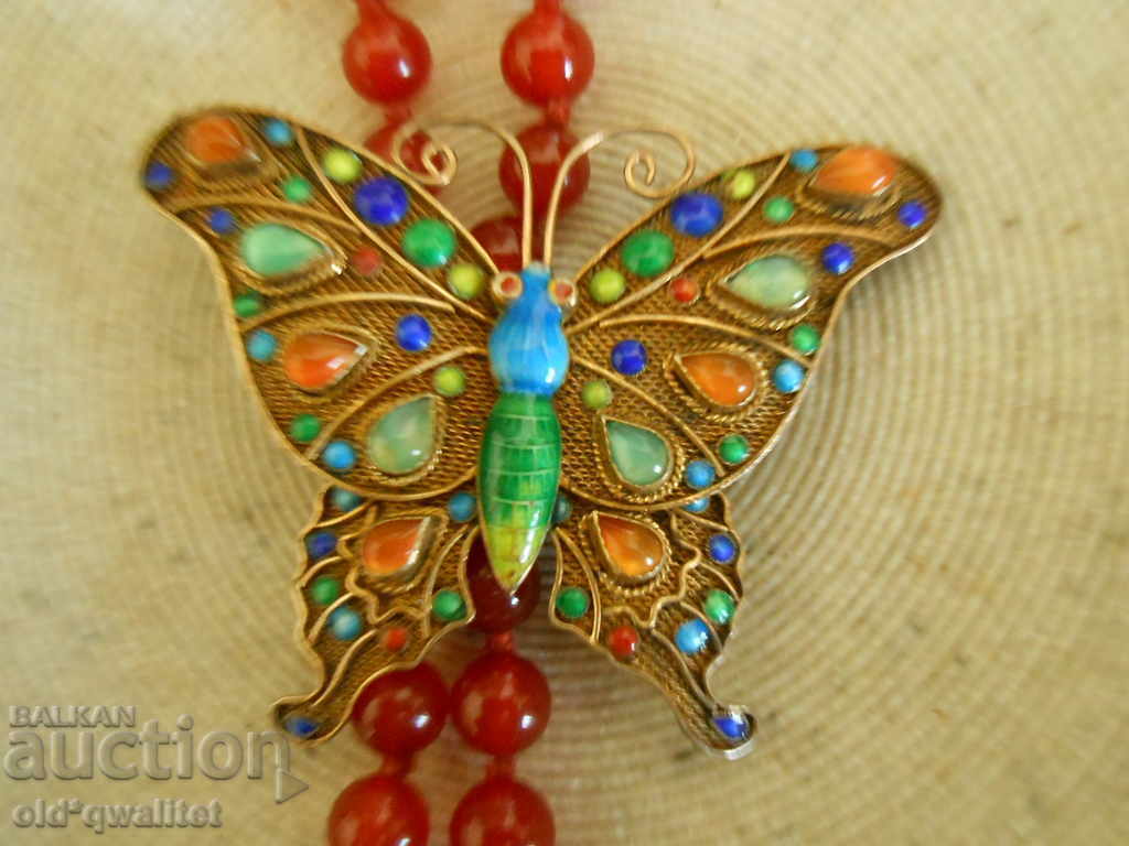 Delivery of Large unique BROOCH, Silver 925 Enamel Carnelian and more. Delivery of Large unique BROOCH, Silver 925 Enamel Carnelian and more.