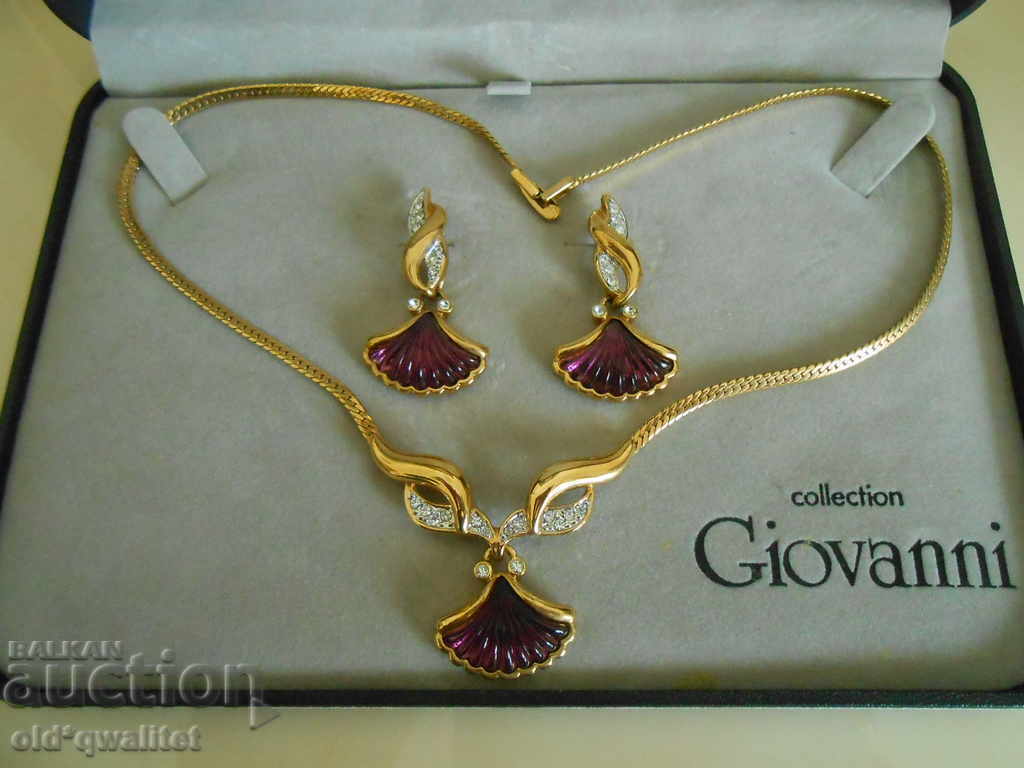 Wonderful earrings and necklace, very beautiful DESIGN set - 5