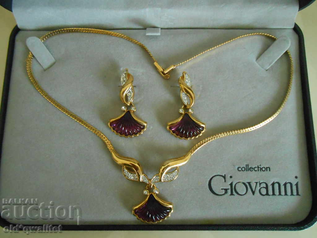 Wonderful earrings and necklace, very beautiful DESIGN set - 6
