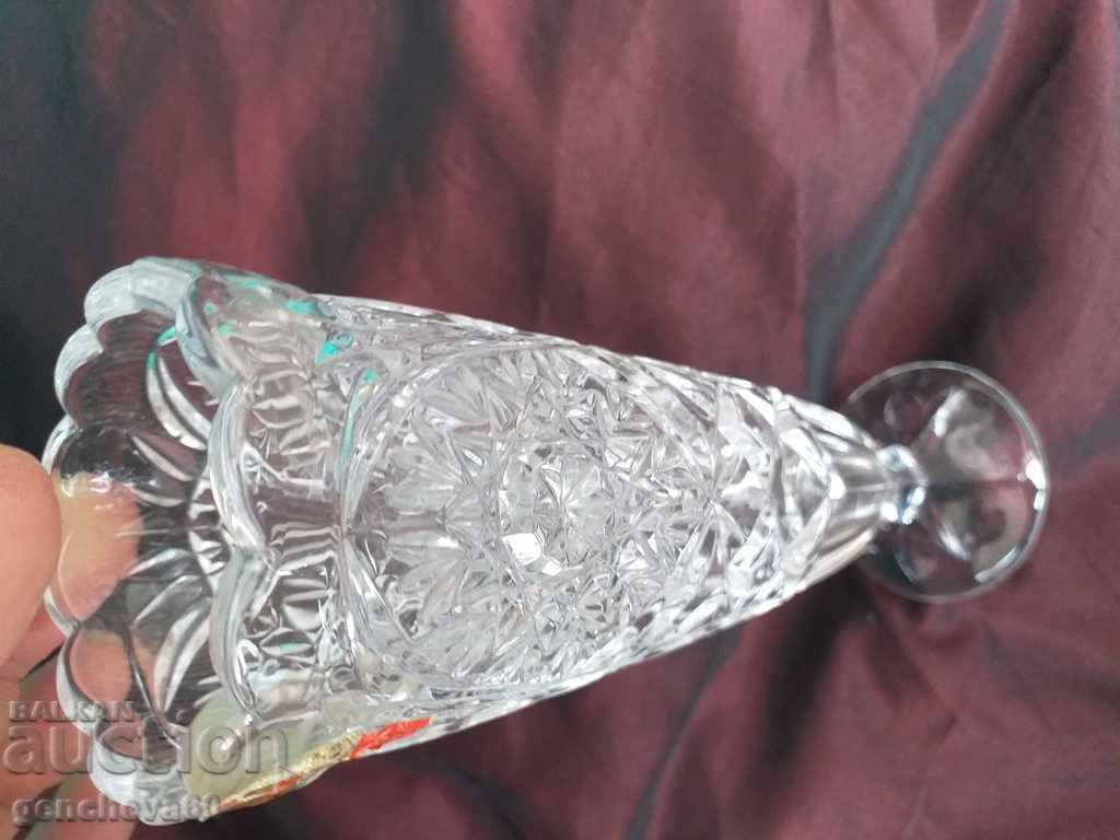 Auction  GDR crystal vase by the famous Anna Hutte